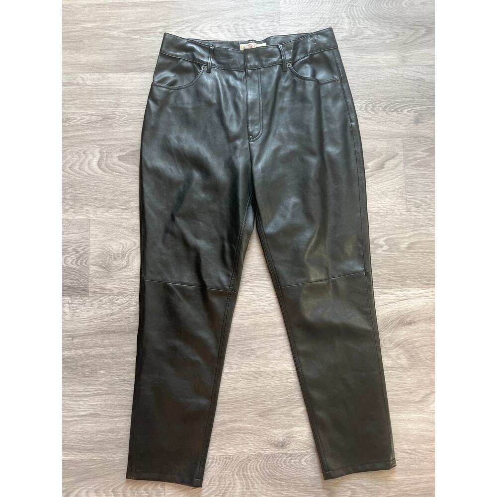 We The Free People black faux leather pants size 29